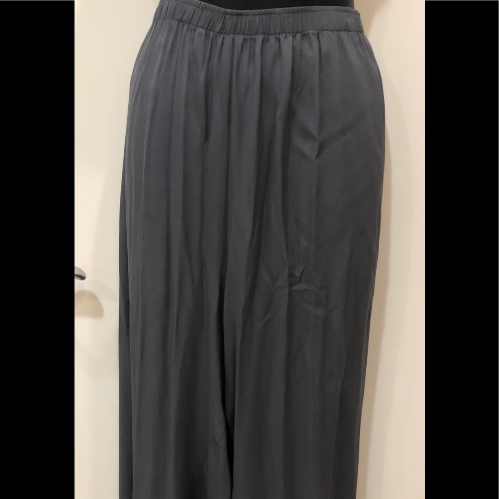 NWT silk HARARI GREY SILK PANTS SX 2X